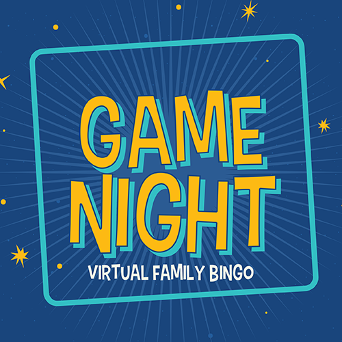Family virtual bingo flyer